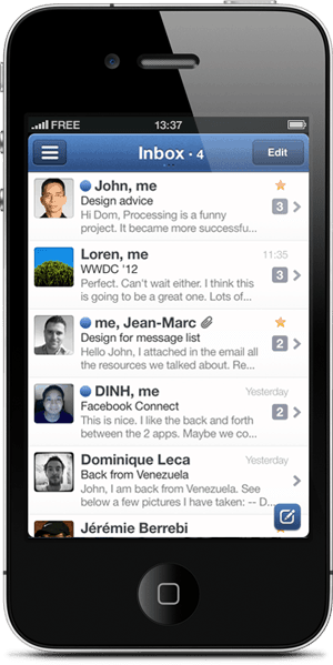 Sparrow for iPhone