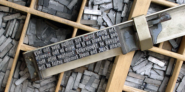 Metal movable type
