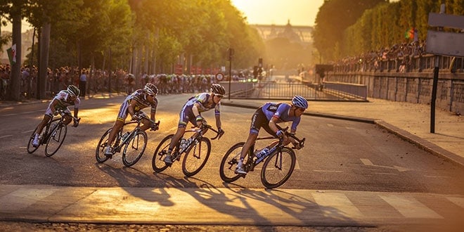 cyclists take part in the final stage of the Tour de France cyclists take part in the final stage of the Tour de France