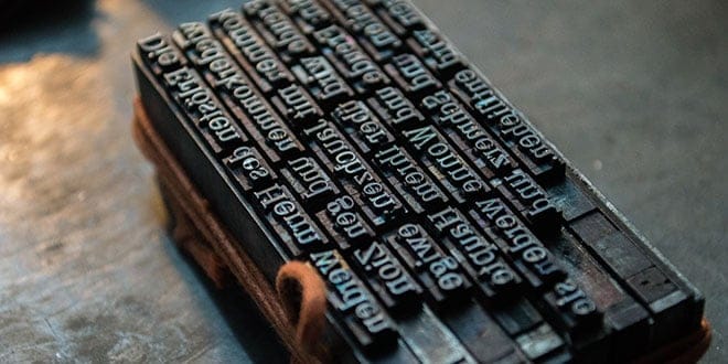 Printer's block Printer's block
