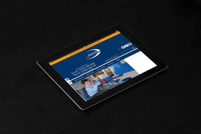 DEMAND website on an iPad