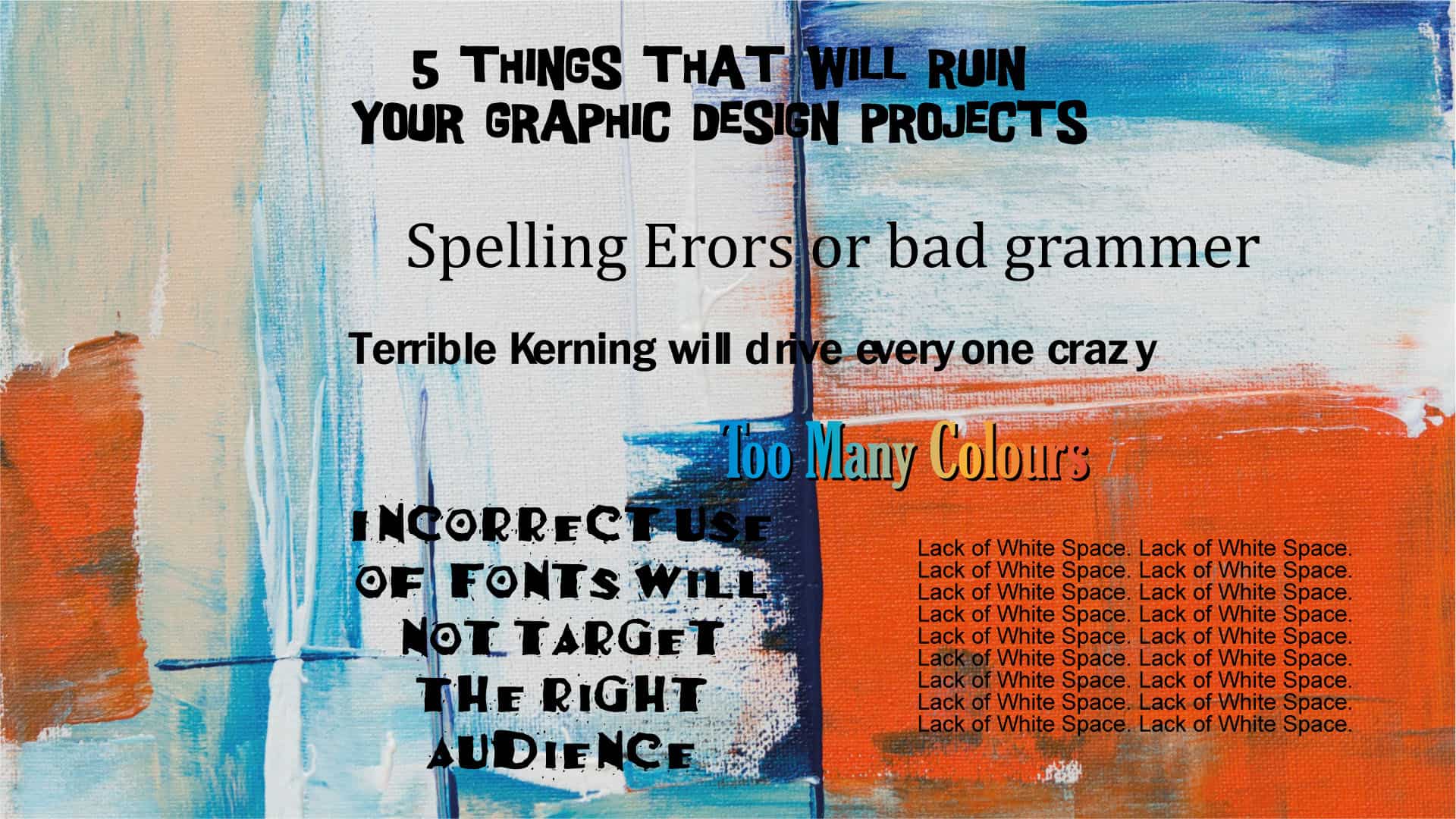5 things that will ruin your design projects 5 things that will ruin your design projects